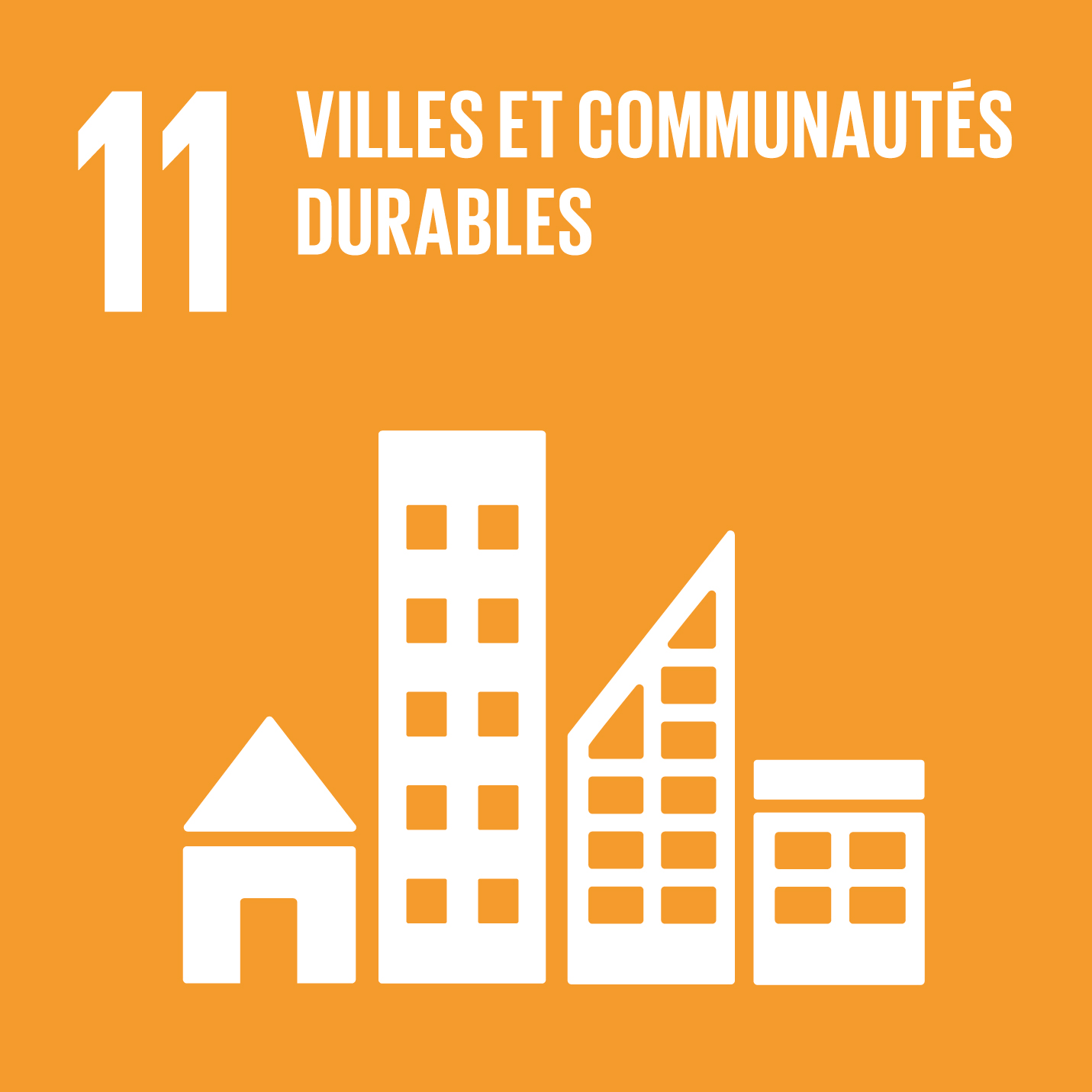 Visuel objectif de développement durable 11 Villes et communautés durables