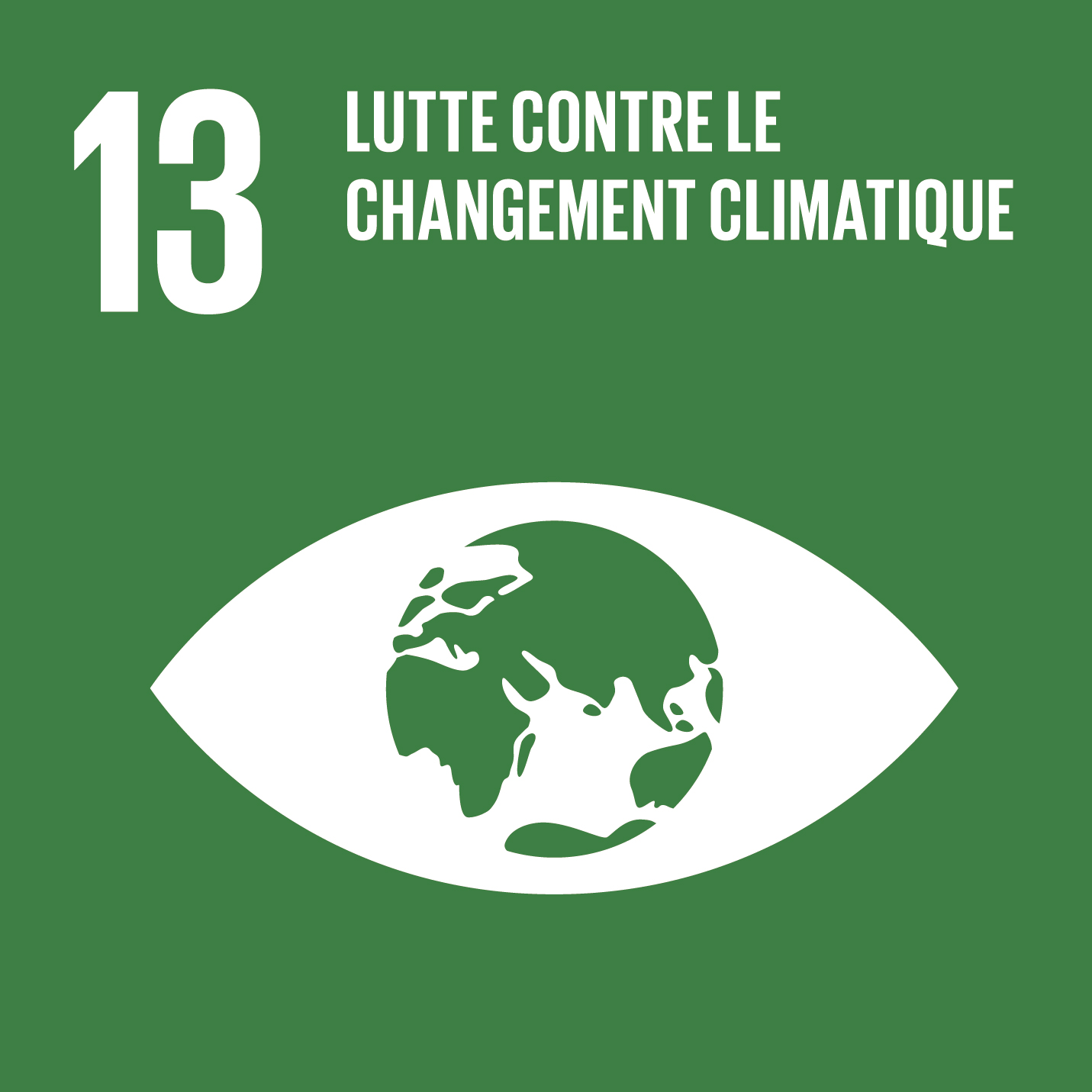 Visuel objectif de développement durable 13 Lutte contre le changement climatique
